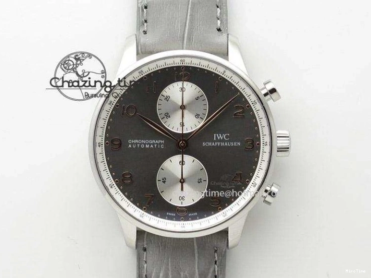MIROTIME 0513 Portuguese Real PR Real Annual Calendar IW5035 YLF 1:1 Best Edition White Dial On Leather Strap A Refined 7243
